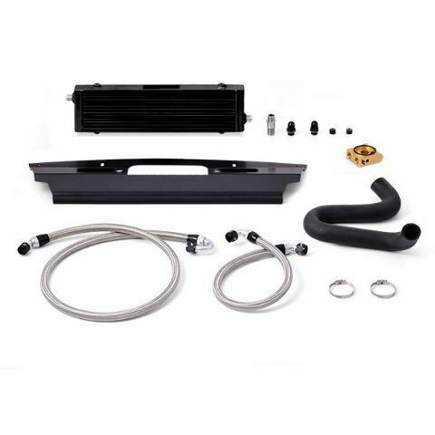 Mishimoto Fit Ford Mustang GT Thermostatic Oil Cooler Kit, 2015-2017, Black