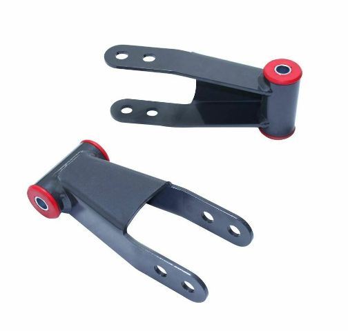 Maxtrac 2" Rear Drop Shackles Fits 2019-2023 Silverado & Sierra 1500 2wd/4wd