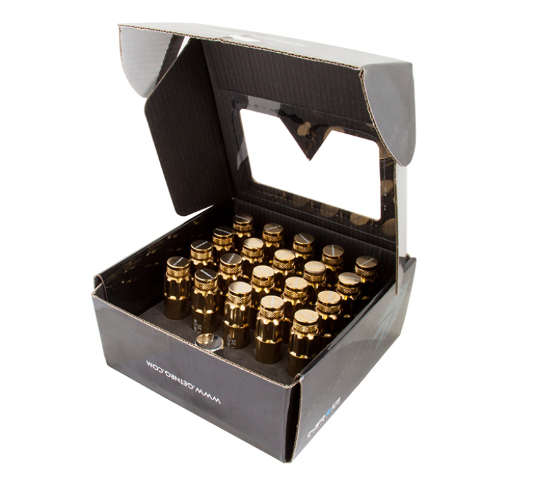 NRG 700 Series M12 X 1.5 Steel Lug Nut w/Dust Cap Cover Set 21 Pc
