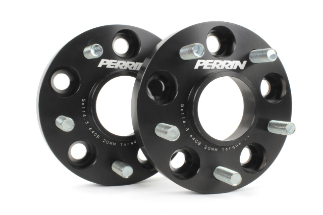 Perrin Fit 17-18 Honda Civic Si 64.1mm Hub 5x114.3 20mm Wheel Spacers (One Pair)