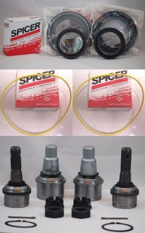 FORD 1998-04 F250 F350 SUPERDUTY DANA 50/60 FRONT AXLE TUBE SEALS+BALL JOINT KIT