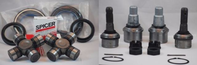 FORD 98-04 F250 F350 SUPERDUTY DANA 50/60 FRONT AXLE SEALS + U + BALL JOINTS KIT