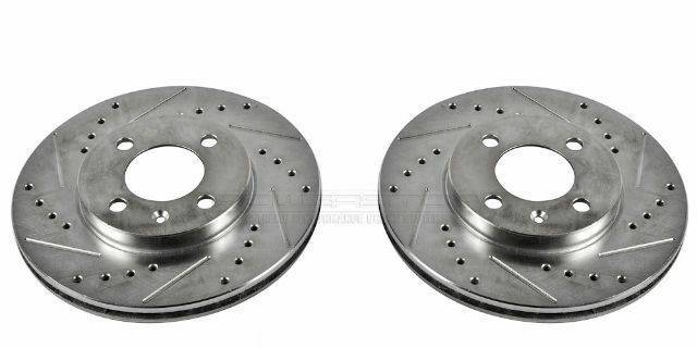 POWERSTOP EBR251XPR DRILLEDSLOTTED ROTOR PAIR
