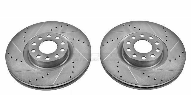 POWERSTOP EBR662XPR DRILLEDSLOTTED ROTOR PAIR