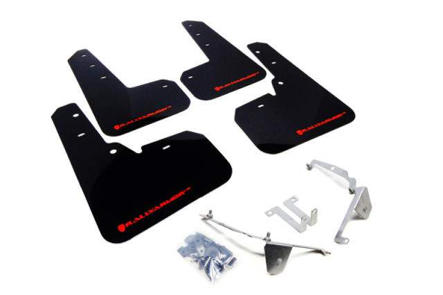 Rally Armor Fits 13+ Subaru XV Crosstrek Black Mud Flap w/ Red Logo