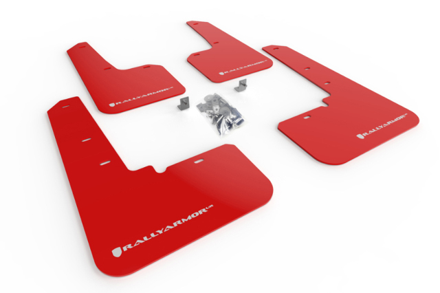 Rally Armor Fit 20+ Subaru Outback UR Red Mud Flap w/ White Logo