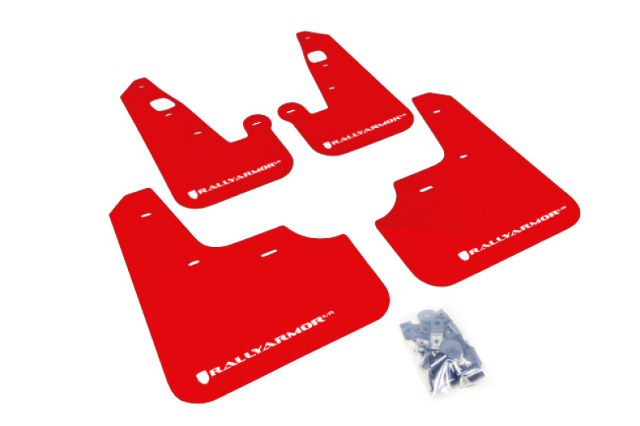 Rally Armor Fit 2007+ Mitsubishi Lancer  UR Red Mud Flap