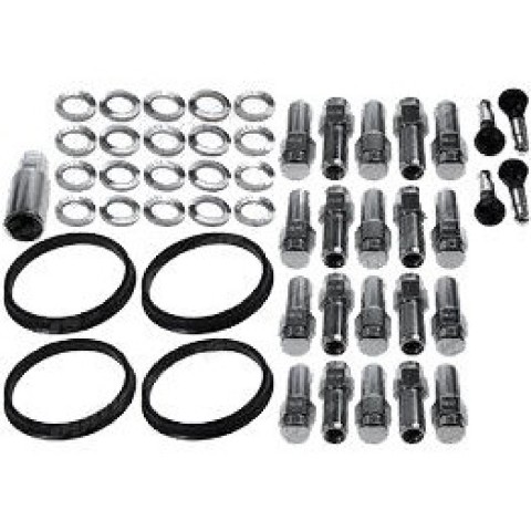 Race Star 12mmx1.5 Open End Deluxe Lug Kit - 20 PK