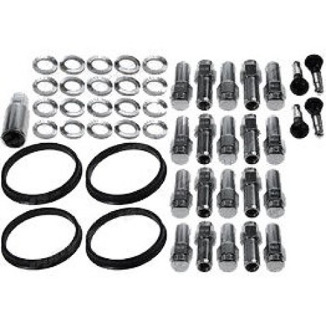 Race Star 14mm x 1.5 1.38in. Shank w/ 7/8in. Head Closed End Lug Kit - 20 PK