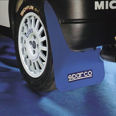 Sparco Mud Flap Pair White