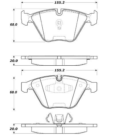 Stoptech Sport Brake Pad - 308.126