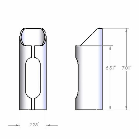 Synergy Mfg. 2.0" Air Bump Can, Dual Pinch Bolt (DOM)