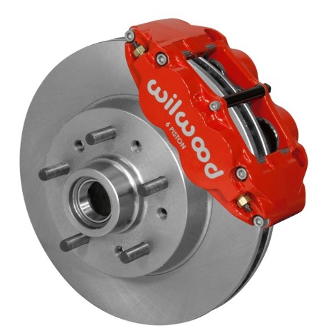 Wilwood for Narrow Superlite 6R Front Brake Kit 11.86in Red 64-70 GM C10 w/