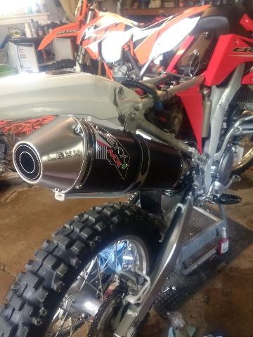 Lexx MXe Slip-On Silencer With Mid-Pipe-Fits: HONDA XR650L 1993