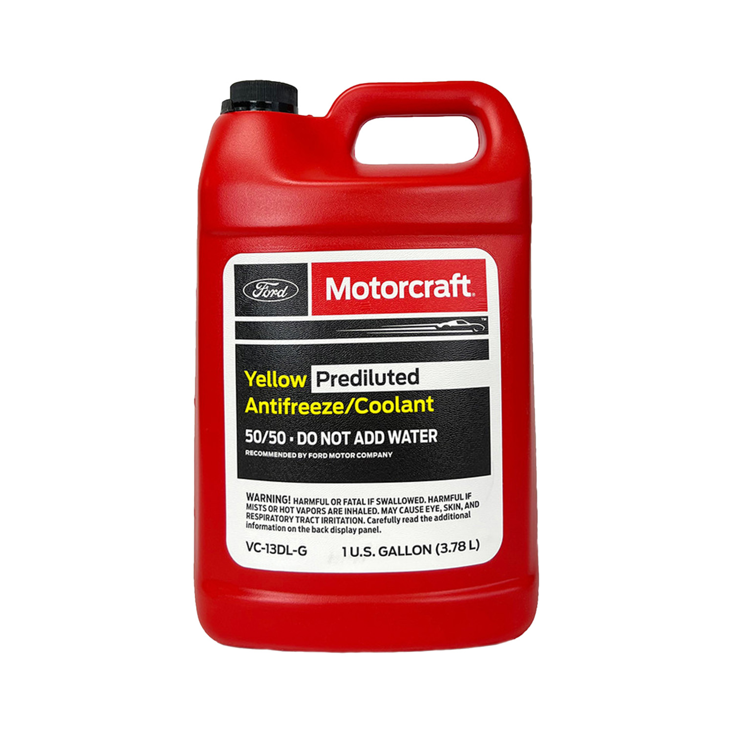 Motorcraft Yellow Prediluted Antifreeze Coolant 50/50 1U U.S