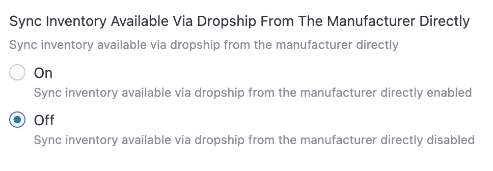 Turn14 Dropship Inventory